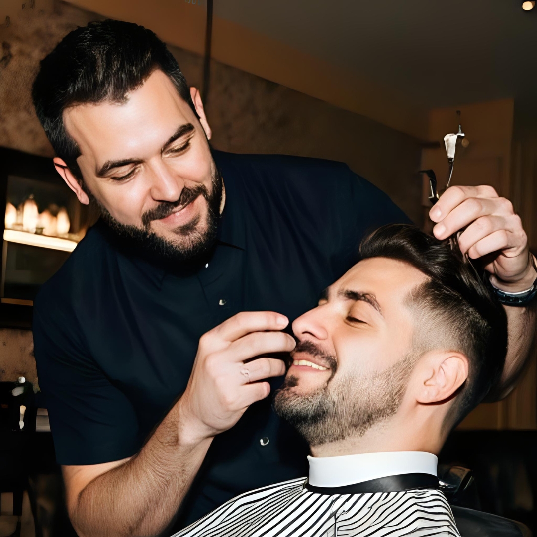 men hair cut and grooming