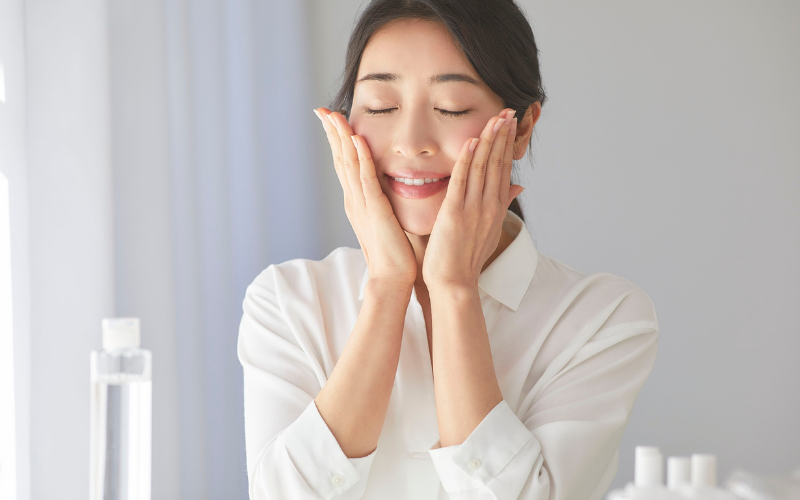 calm facial after