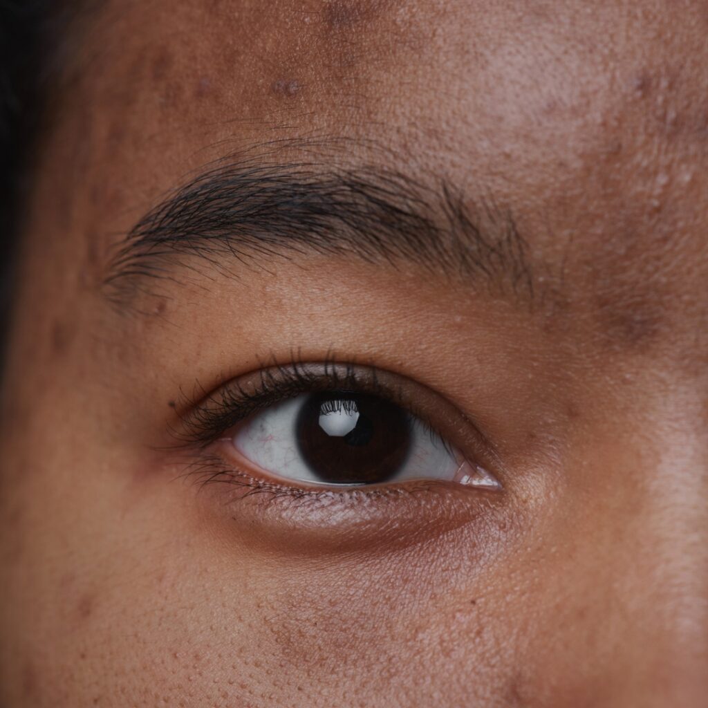 Uneven skin texture