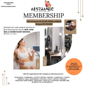 Aesthanic Membership Bangalore