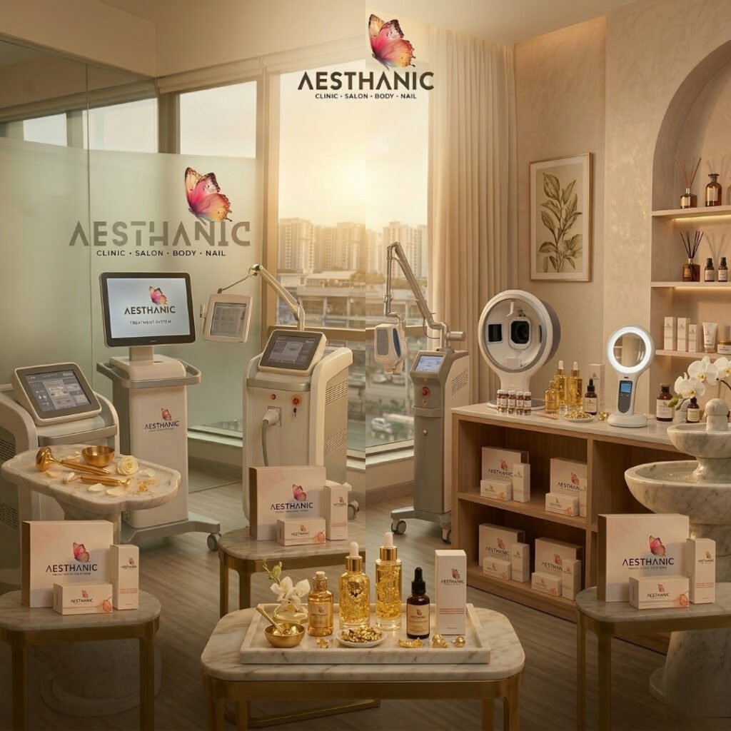 Professional skin consultation with a dermatologist at Aesthanic Clinic near Manyata Tech Park